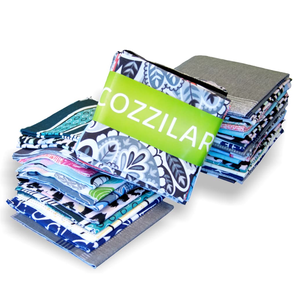 Kit 40 Retalhos De Tecido Malha 100% Algodão Para Patchwork Artesanato Costura Limpeza Cozzilar