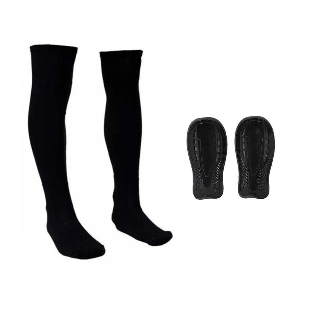 kit Meião Caneleira De Futebol  Adulto E Juvenil 37-43