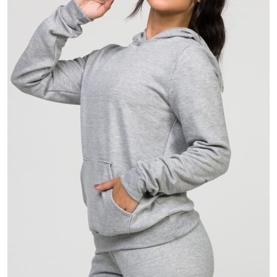 Blusa Moletom Canguru com Capuz Masculino E Feminino Liso