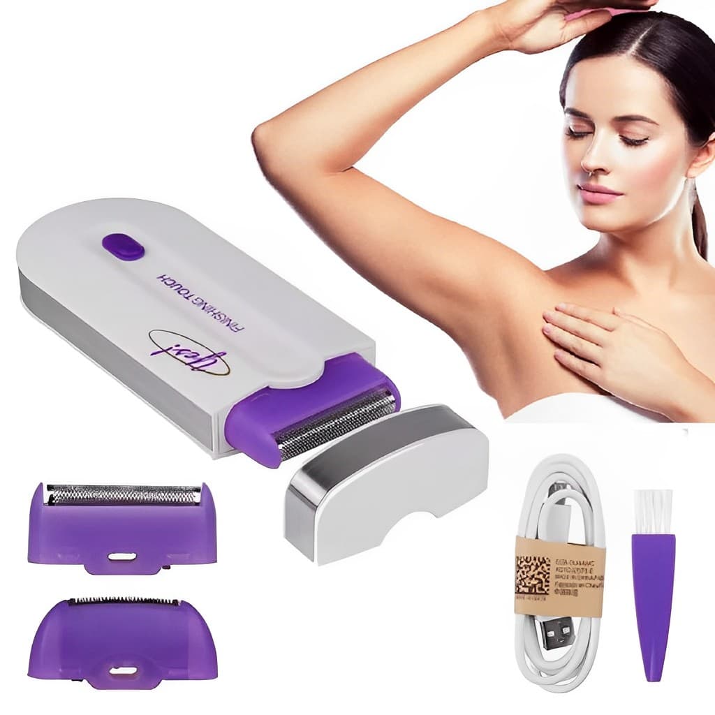 Depilador Elétrico Touch Mini Recarregável  Finishing Remove Pelos Facial Corporal Indolor