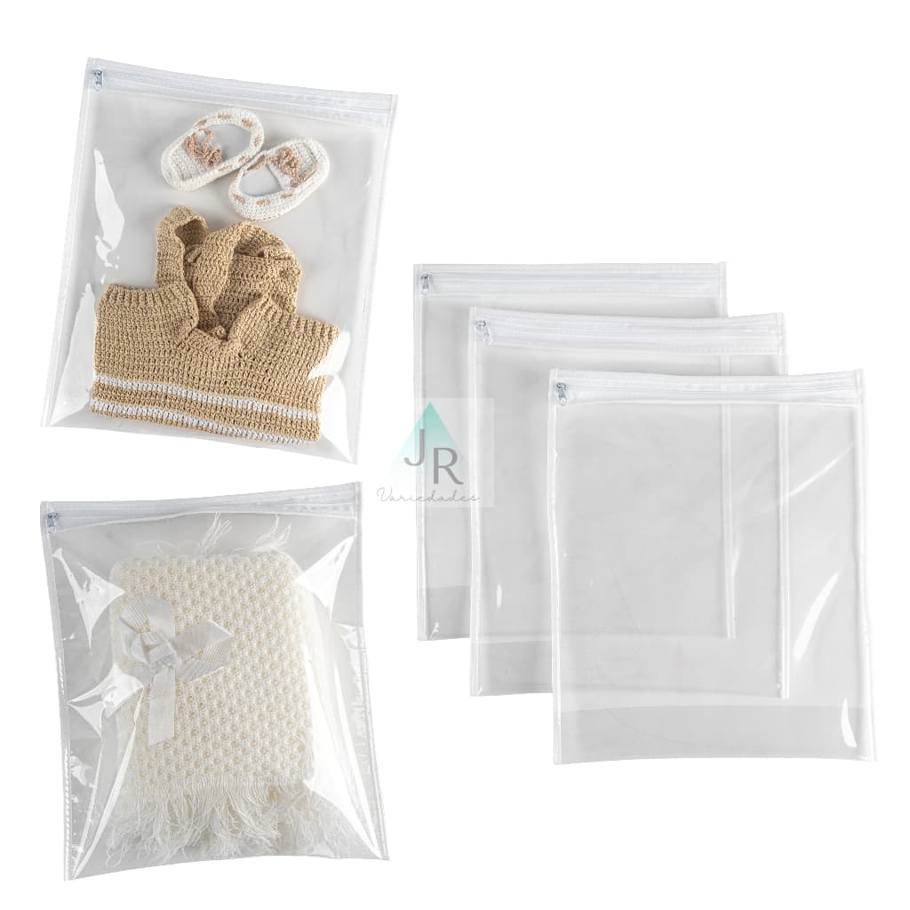 Kit 15 Saquinhos Maternidade Multiuso Organizador Nécessaire Envelope Com Zíper