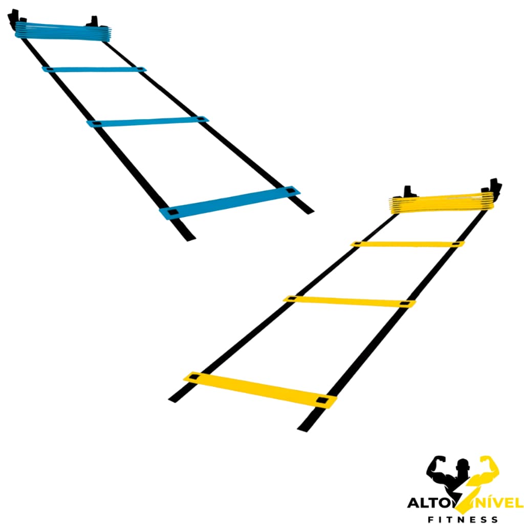 Escada Agilidade Treinamento Funcional 7 Degraus Treino Academia Futebol Futsal