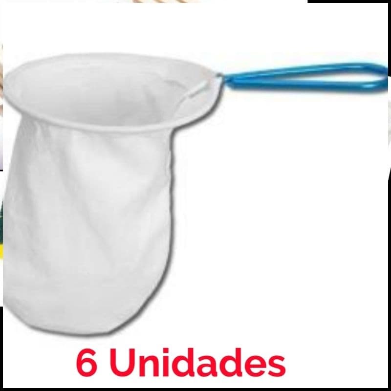 Coador de Café,Malha e Arame Galvanizado, 6 Unidades tam:M