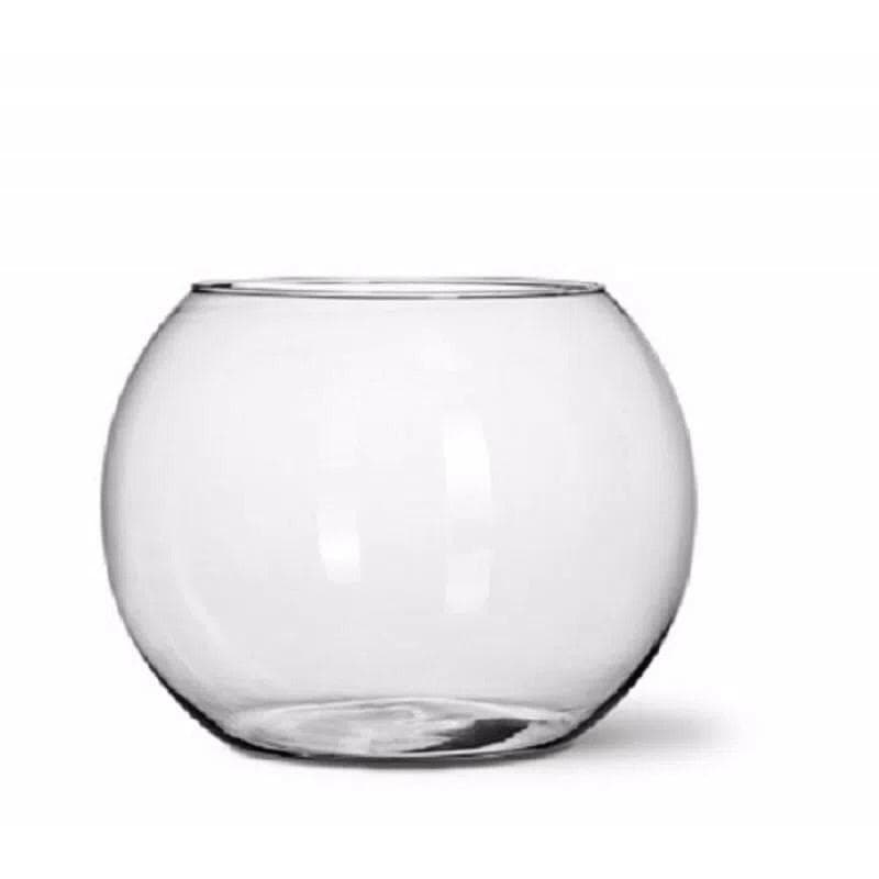 Vaso Aquário redondo de vidro 2,8 L decorativo