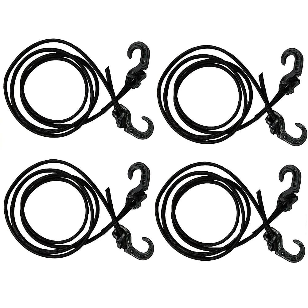 4 Elástico Extensor Aranha 1,5 M Preto Moto Bagageiro Rack
