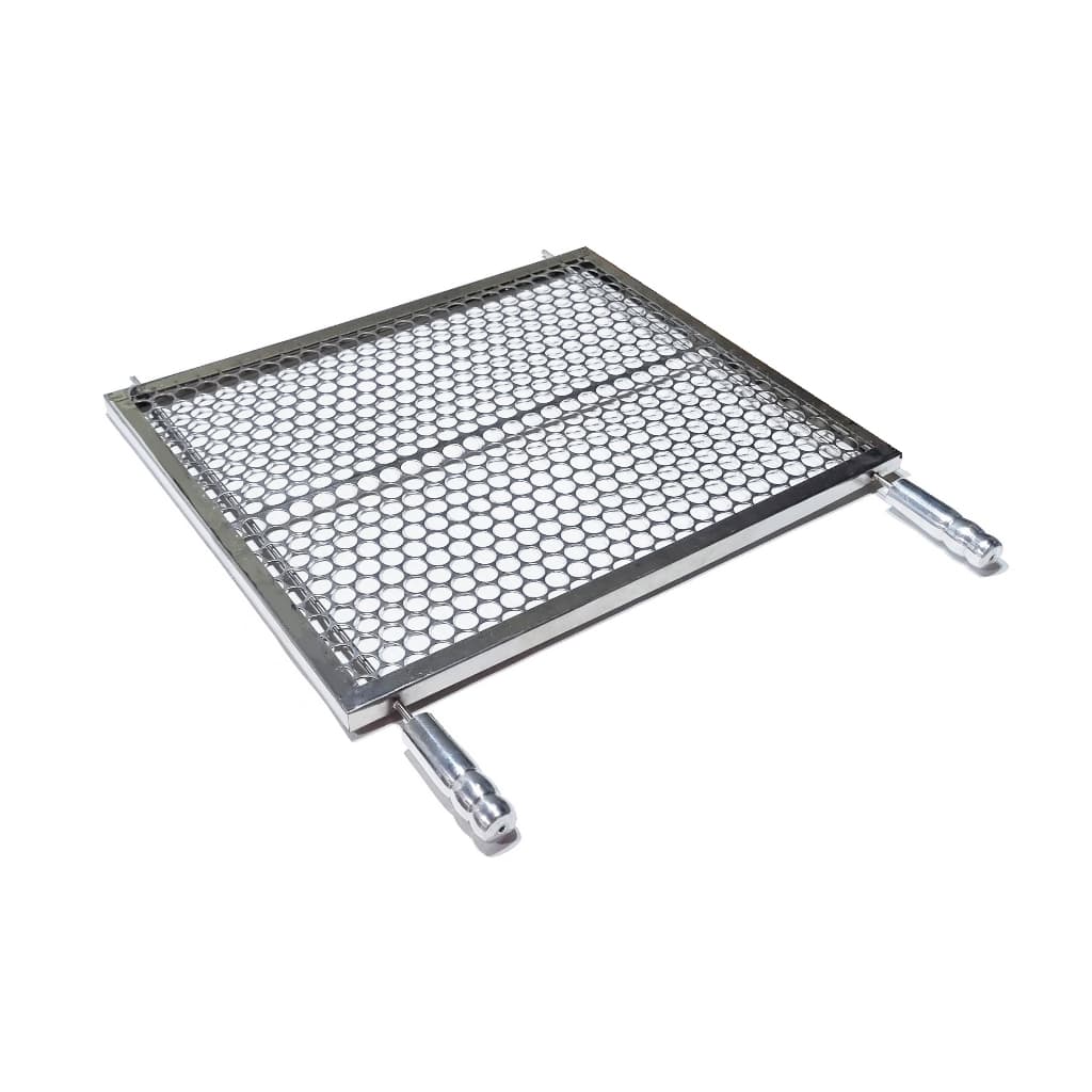 Grelha Moeda Inox Churrasqueira Alvenaria e Pré-moldada Churrasco Moeda Diversas Medidas Reforçada 100% inox