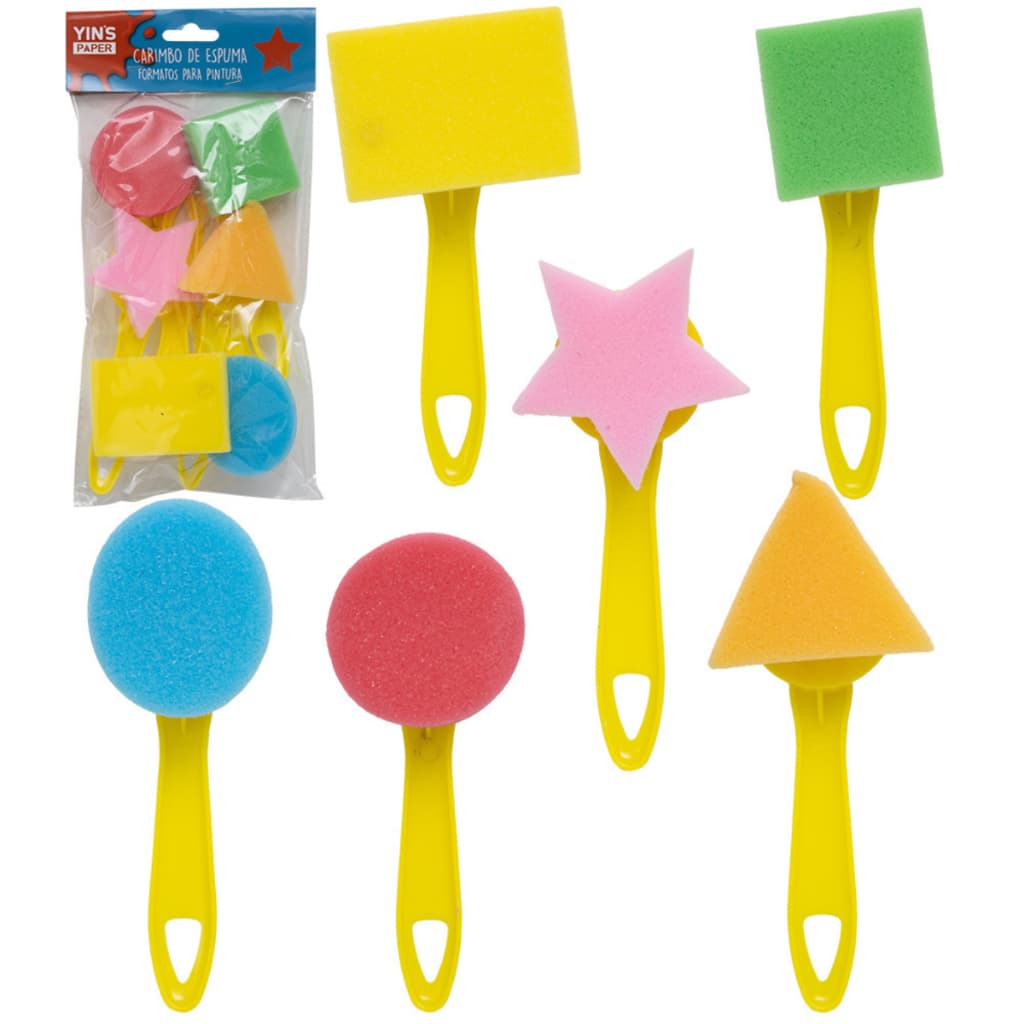 Carimbo Pincel Figuras Geométricas Para Pintura