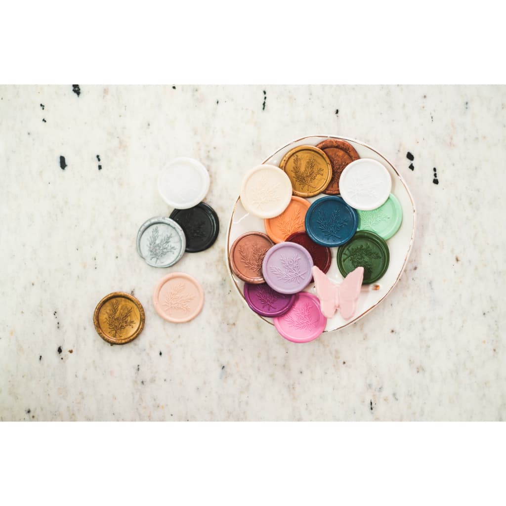 Lacres de cera Alecrim convite de casamento kit 10un - Envio Imediato