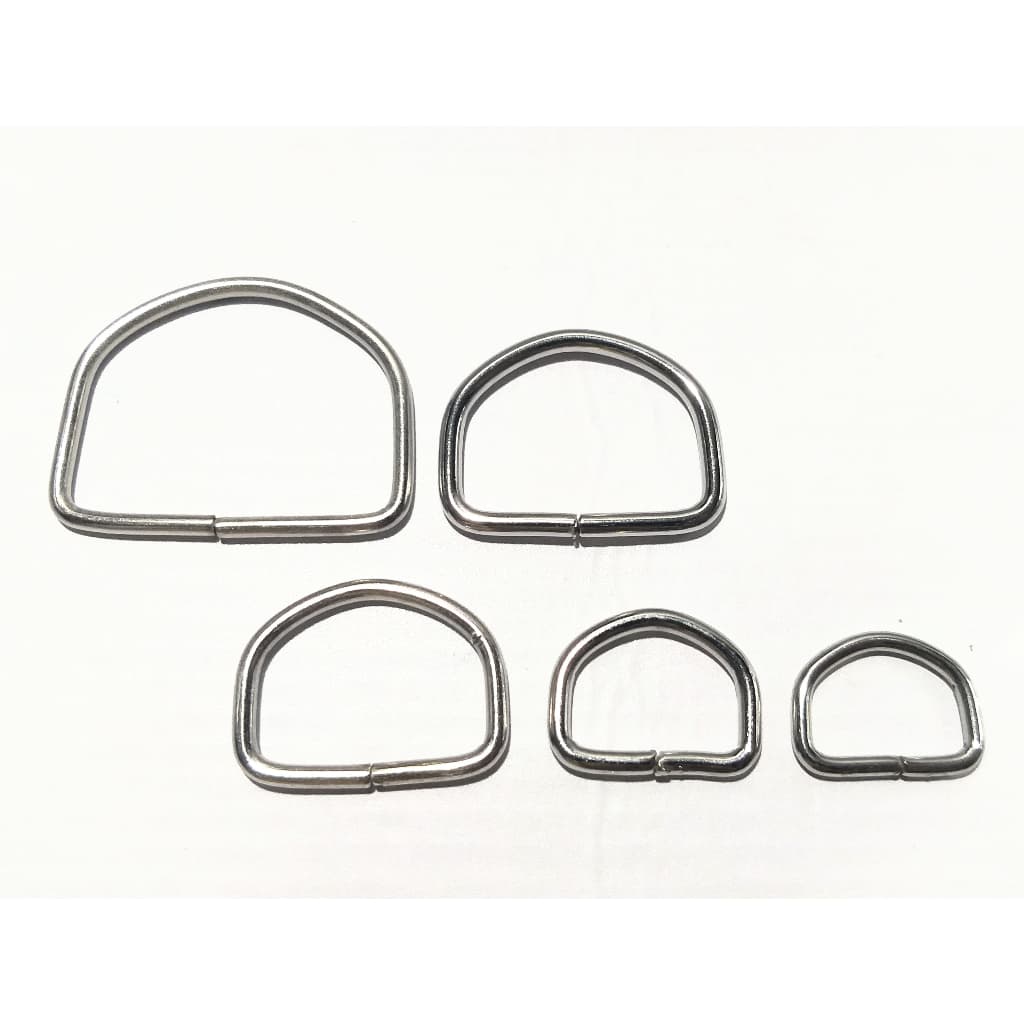 Meia Argola Níquel para Bolsa (10/50 Unidades) Para Artesanato Bolsa