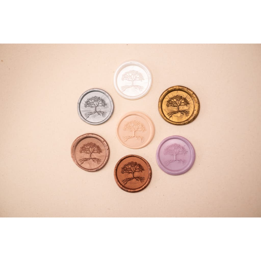 Lacres de cera Árvore Raiz convite de casamento kit 10un - Envio Imediato, escolha sua cor no chat