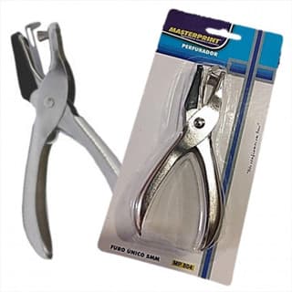 Perfurador Furador de Papel Alicate 1 Furo em Metal Aço Resistente MasterPrint