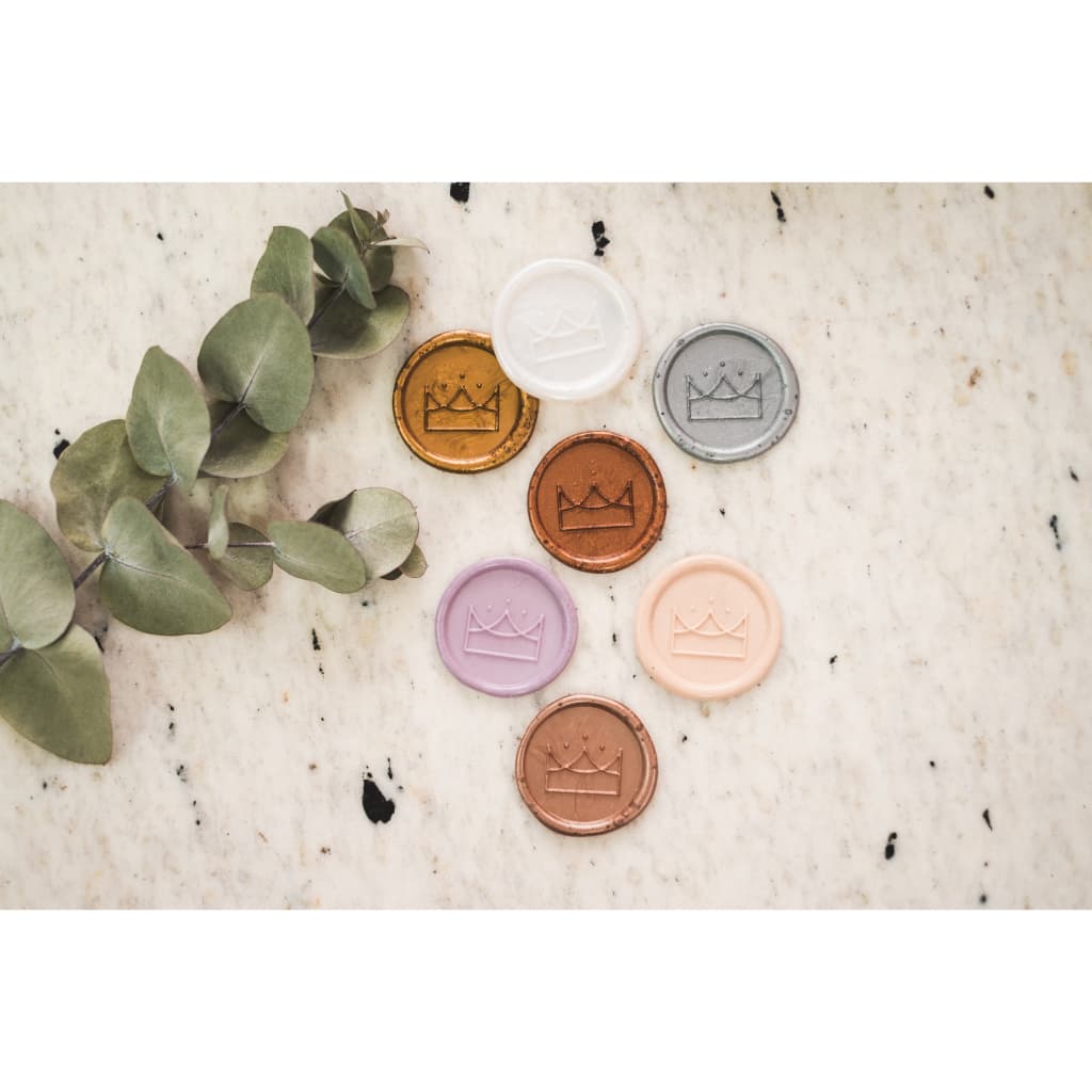 Lacres de cera Coroa convite de casamento kit 10un - Envio Imediato, escolha sua cor no chat