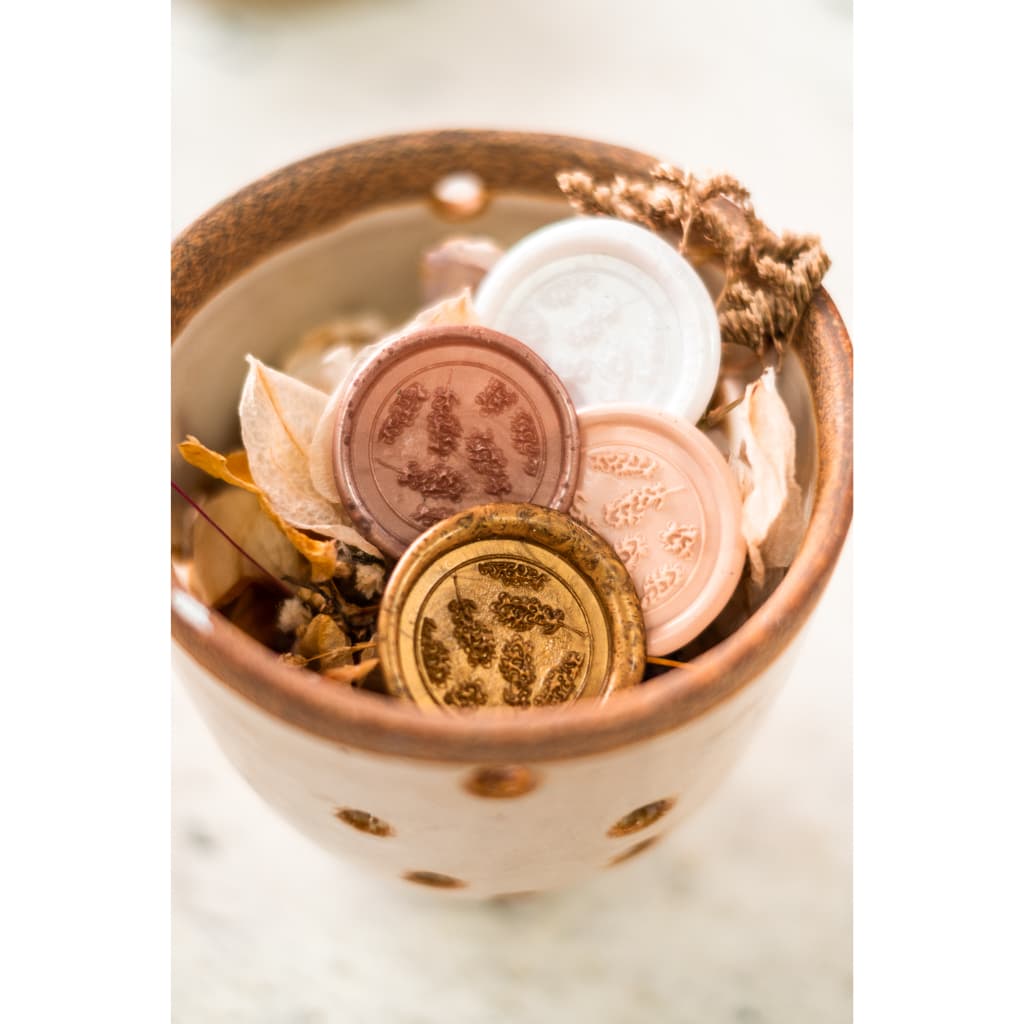 Lacres de cera Lavanda convite de casamento kit 10un - Envio Imediato