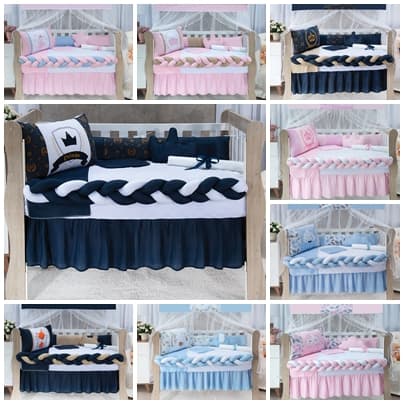 Kit Berço Trança 11 Peças Americano e Nacional Para Bebê