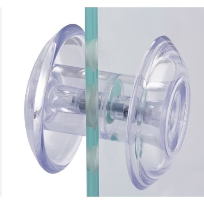 Puxador para Porta Pivotante ou de Correr de Vidro/blindex - Redondo com Diâmetro de 12 cm