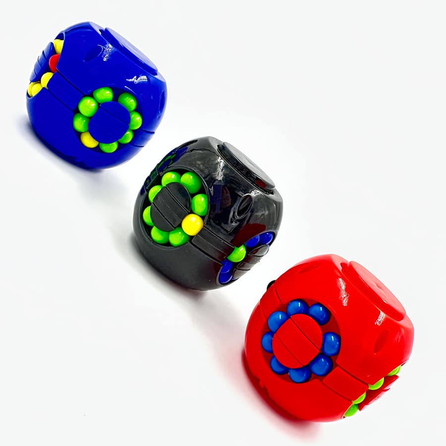 Brinquedo Kit 3 Cubo Feijão Magico Giratorio