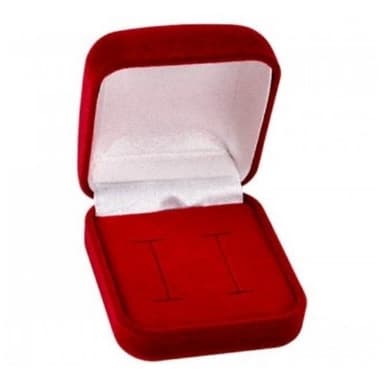 Caixa de Veludo Para Guardar Alianças Caixinha Quadrada