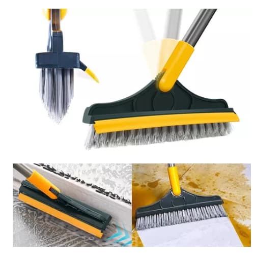 Escova Rodo De Limpeza Mop Vassoura 2 Em 1 Gap Esfregão Limpa Casa Banheiro Cozinha Chão Cantos