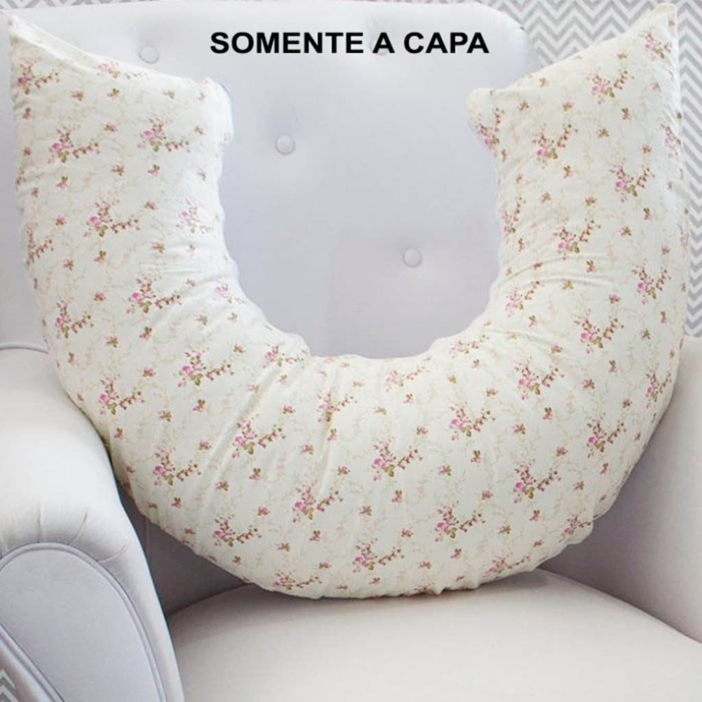 Capa para Almofada Amamentação Tamanho Grande Formato Arco