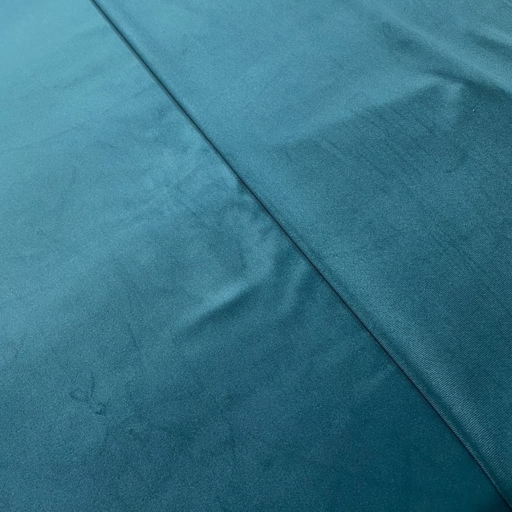 Tecido Suede Veludo Paris Azul Esmeralda Petróleo Liso Para Sofá Cadeira e Cortina 1,40m largura - 1m