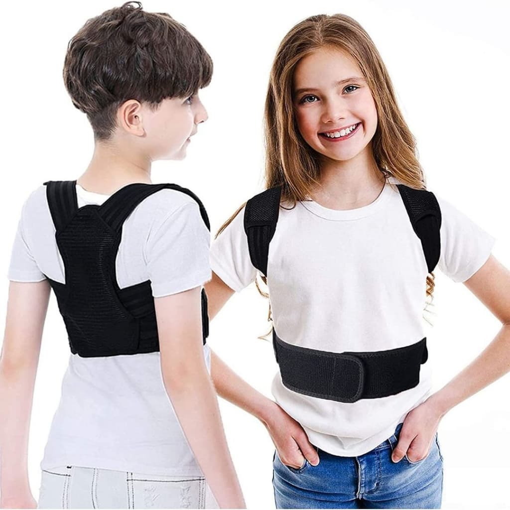 Cinta Corretor Postural Infantil Para Criança E Adolescente Menino Menina Corrigir Coluna Lombar