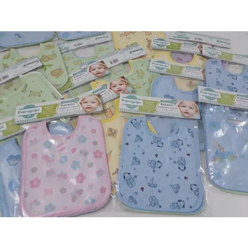 Babador Infantil Impermeavel Kit Com 12 - Promoção Atacado