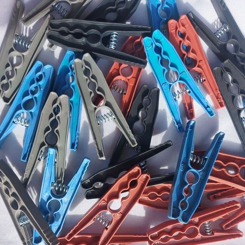 Prendedor Plástico Kit Com 120 Unidades GIGANTE