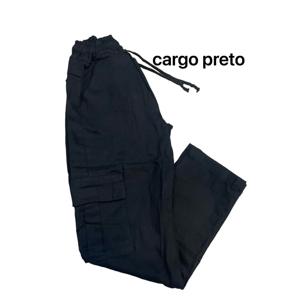 Calça Cargo Infantil cintura C/punho na perna S/punho bolso C/ velcro TOP