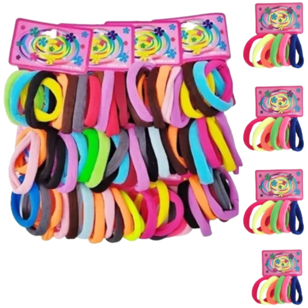 Xuxinha Rabico Elastico Para Cabelo Com 72 Unidades Pacote