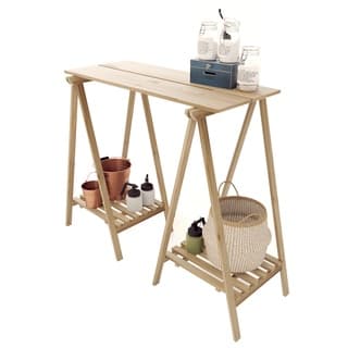 2 UNIDADES Cavaletes com ou sem Tampo Versátil Natural Pinus