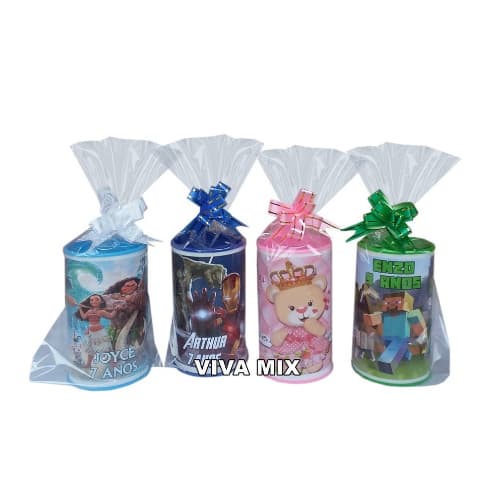 30 Un Cofrinho C/ Embalagem  Lembrancinha Personalizada Kit Festa Infantil (Temos Todos os Temas)
