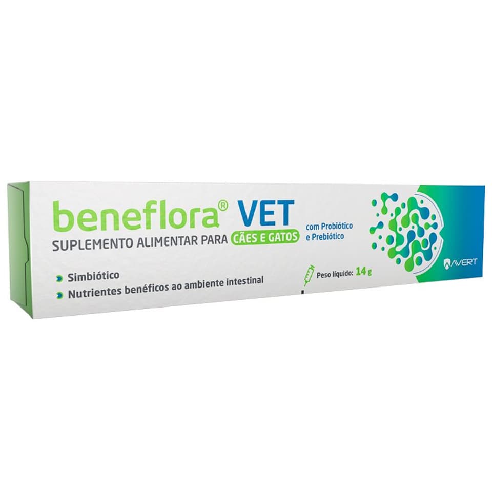 Beneflora Vet Suplemento Alimentar Para Cães e Gatos Avert 14g