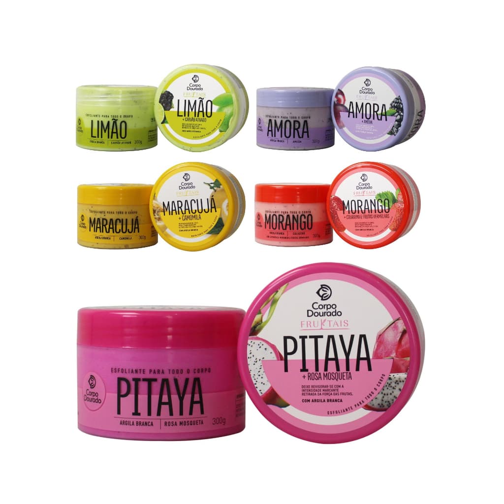 Esfoliante Facial e Corporal Fruktais CORPO DOURADO