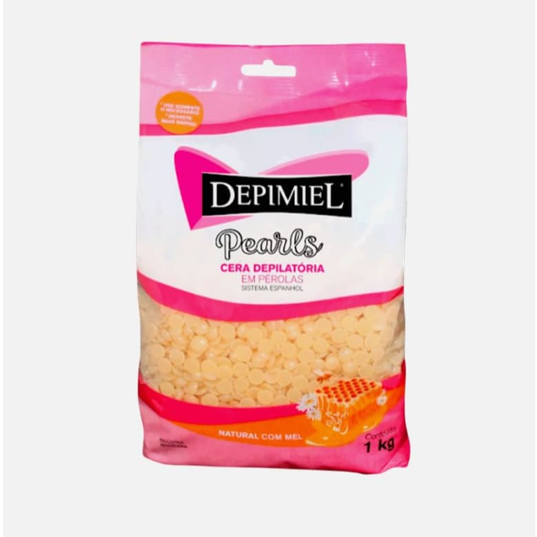 Cera Quente Depimiel Natural em Pérolas 1Kg Depilação