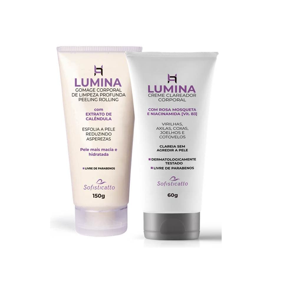 Kit Lumina Esfoliante + Lumina Clareador - Cuidado Corporal - Sofisticatto