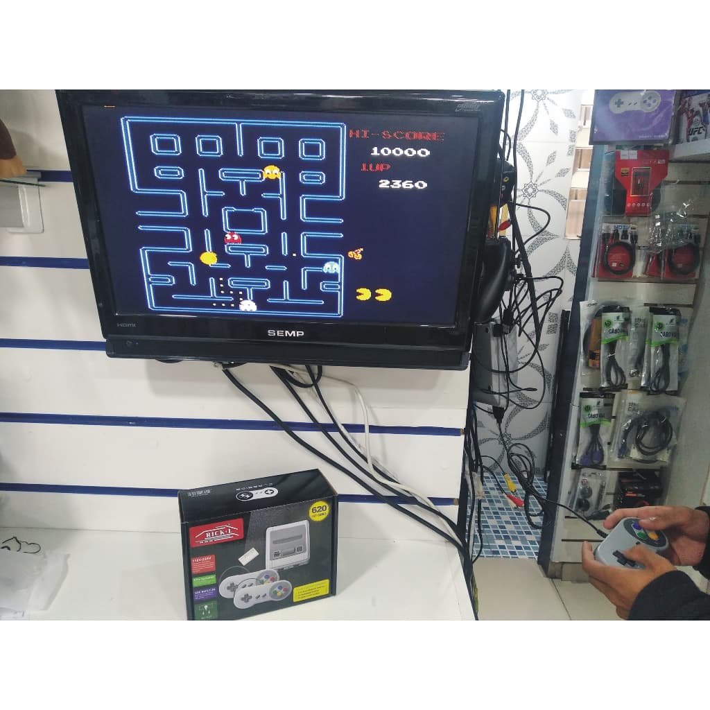 Video Game Retro Com 2 Controles 620 Jogos Mini Nintendinho 8bit nes