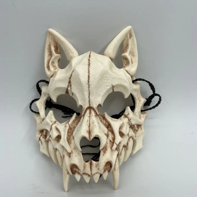máscara de lobo caveira para festa fantasia halloween