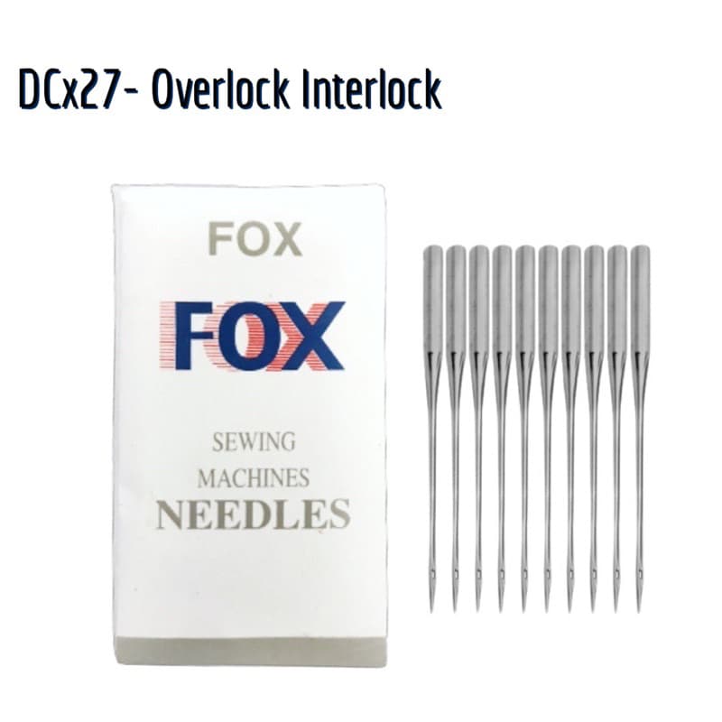 10 Agulha DCx27 Overlock Interlock Nº9/10/11/12/14/16/18/19/20/21 Maquina Costura Industrial Com 10un