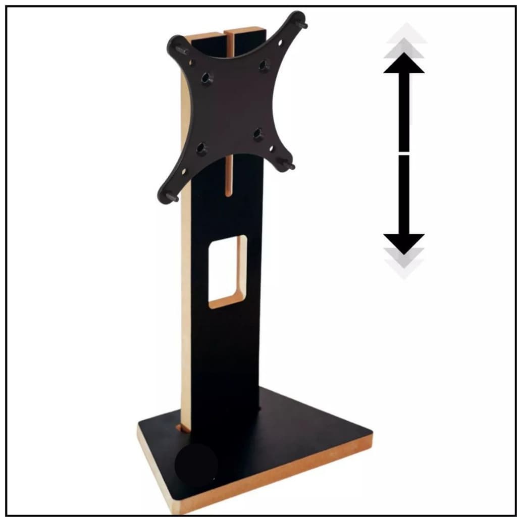 Pé Base Suporte Eleva Monitor Ergonômico  Universal