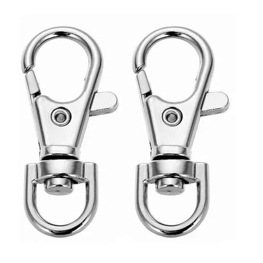 Fecho Mosquetão - Níquel - 38mm - Zamak