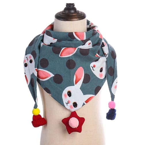 cachecol lenço triangular infantil leve qualquer estação