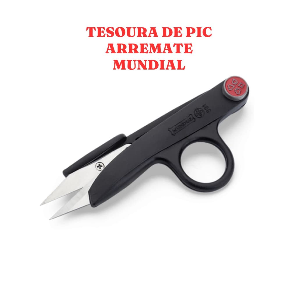 Tesoura Tecelão Arremate Pic Corte e Costura artesanato Patchwork - Mundial 601N-4 T-1084-C2