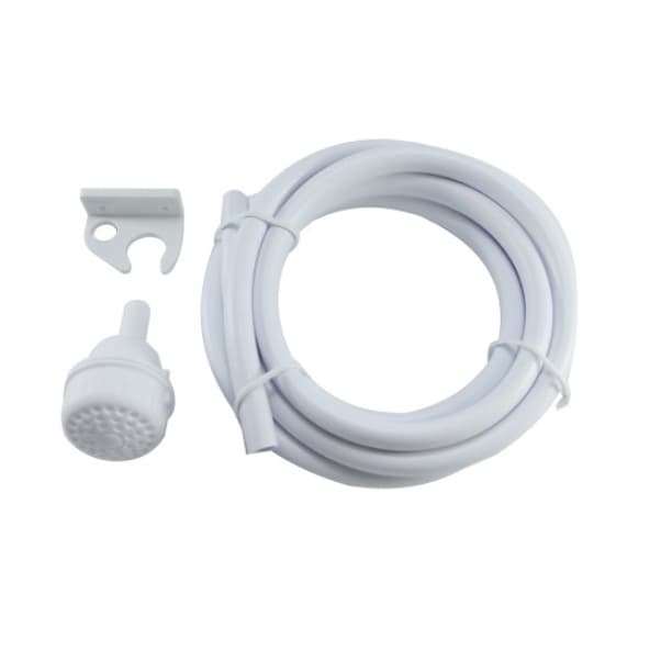 Mangueira para Chuveiro Elétrico com Chuveirinho e Suporte de Parede.