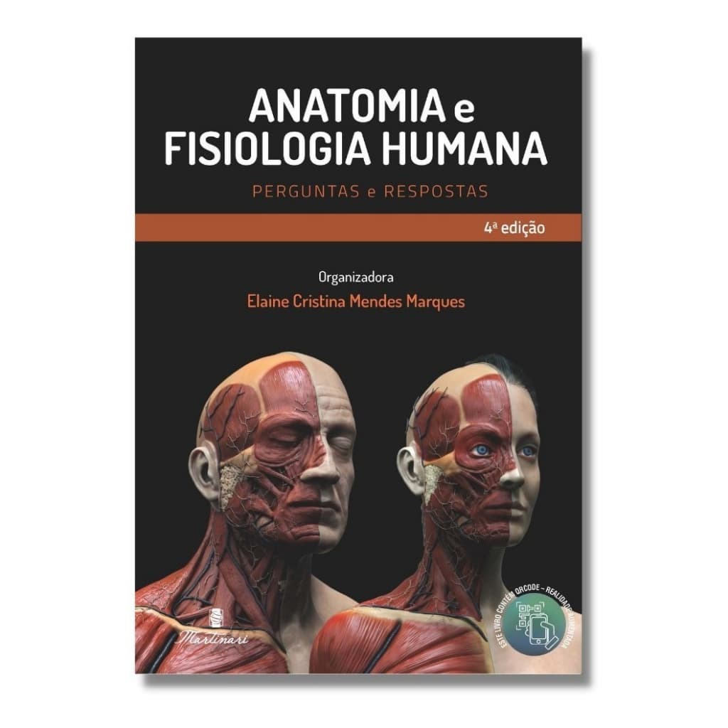 Livro Anatomia e Fisiologia com Realidade Aumentada - Corpo Humano completo Colorido e Ilustrado