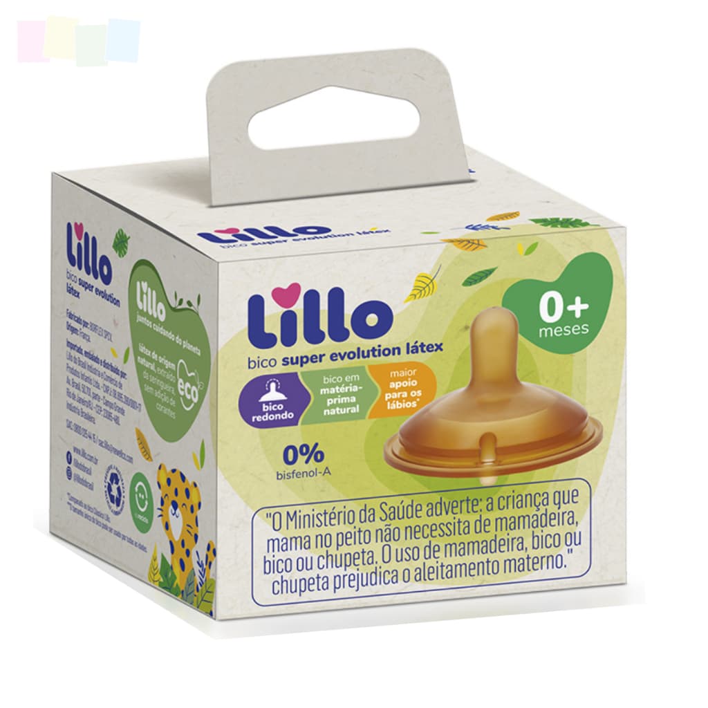 Bico Latex Super Evolution Redondo Macio e Flexíve Valvula Integrada Air System 0+ Lillo Eco
