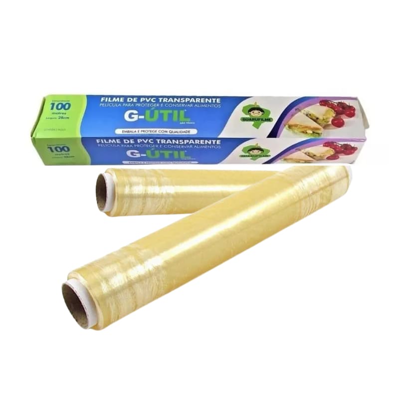 Kit 2 Unidades Plástico Filme PVC Bobina 28 cm x 30 m Esticável Tatuagem Cozinha Tattoo OFERTA RELÂMPAGO