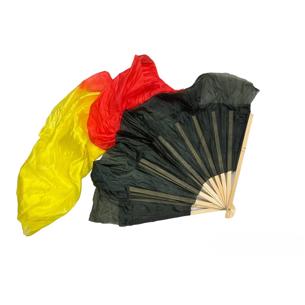 Fan Véu Leque Dança Do Ventre Cigana Poliéster (UNIDADE)