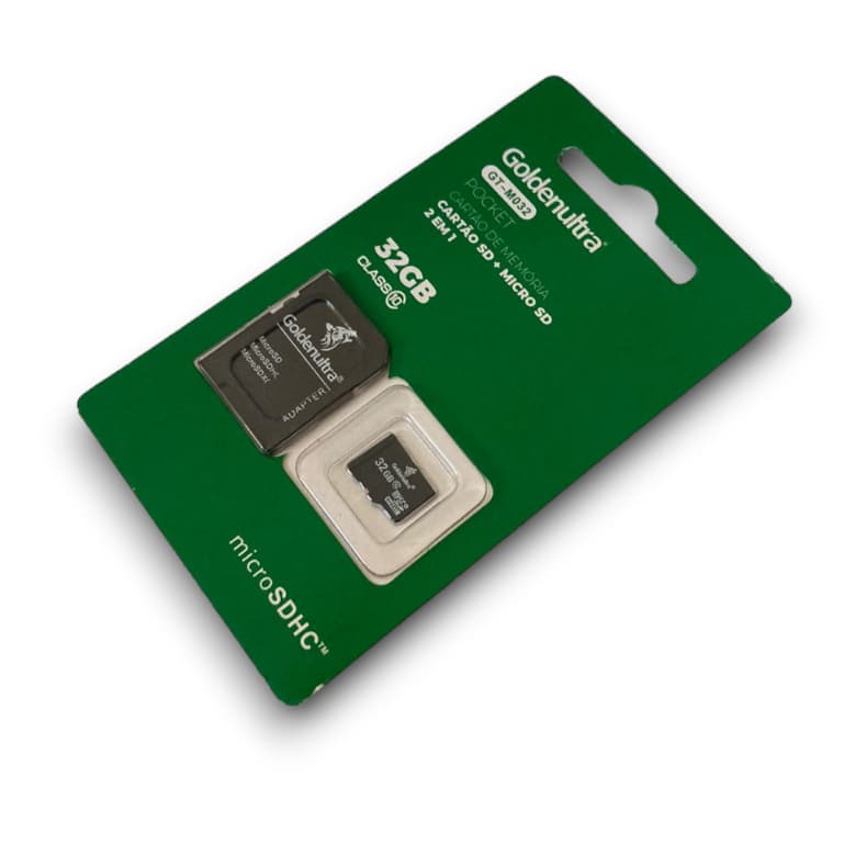 Cartão de Memória 2 em 1 Goldenultra 8GB/16GB/32GB