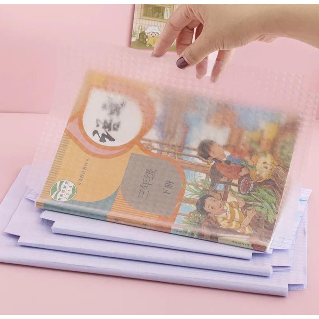 Protetor De Capa Transparente Para Livro E Cadernos
