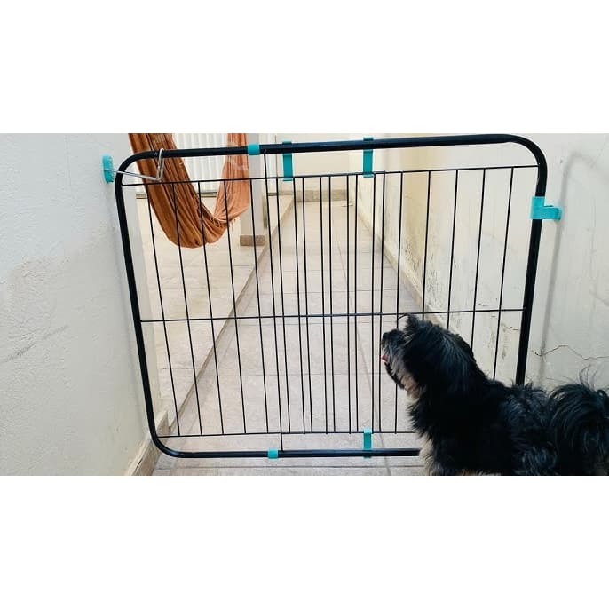 Portão Grade De Porta Cachorro Pet 79 Cm A 115 Cm Cão Cães